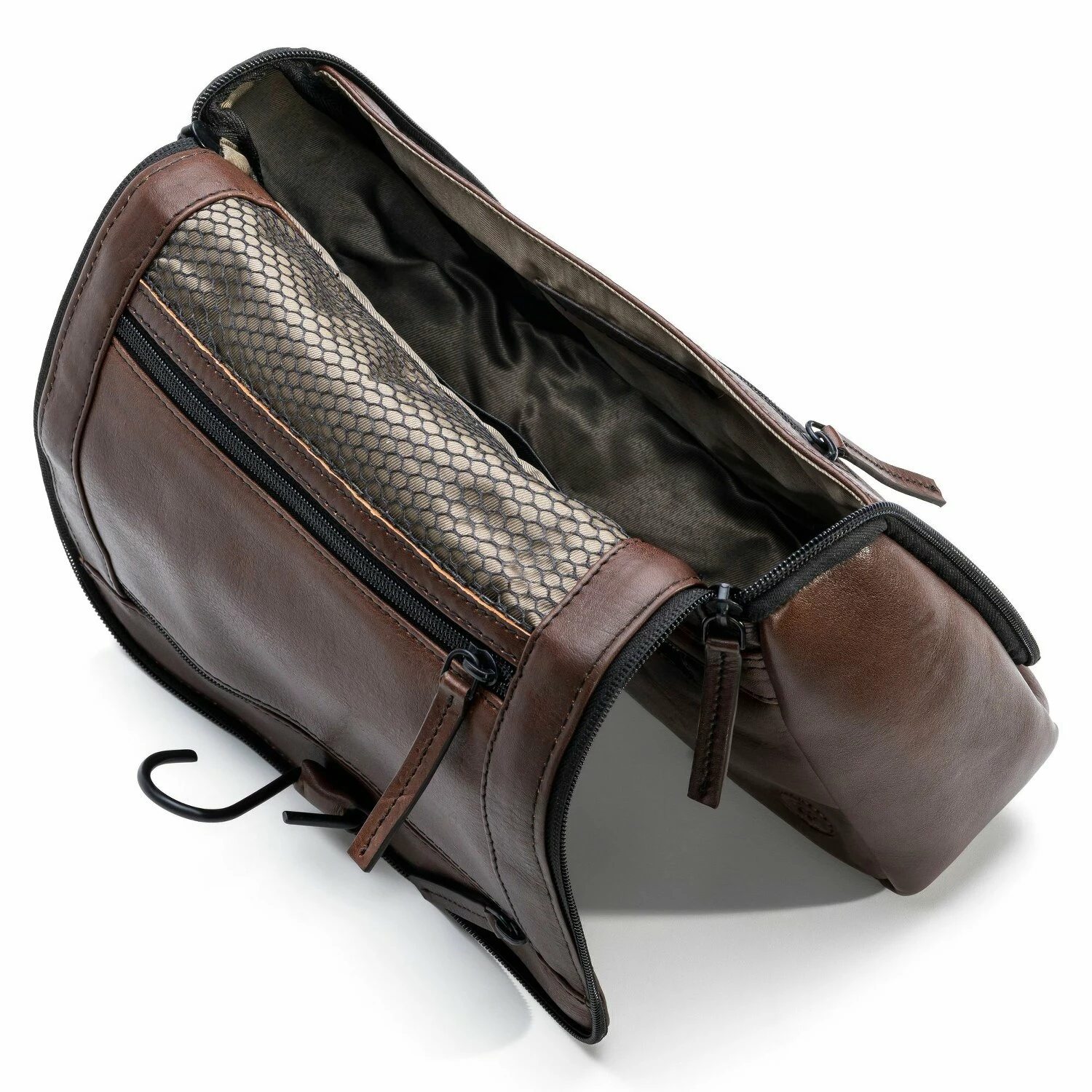 Memphis Kulturbeutel Leder 27 Cm 5 Memphis Kulturbeutel Leder 27 Cm – Bild 5