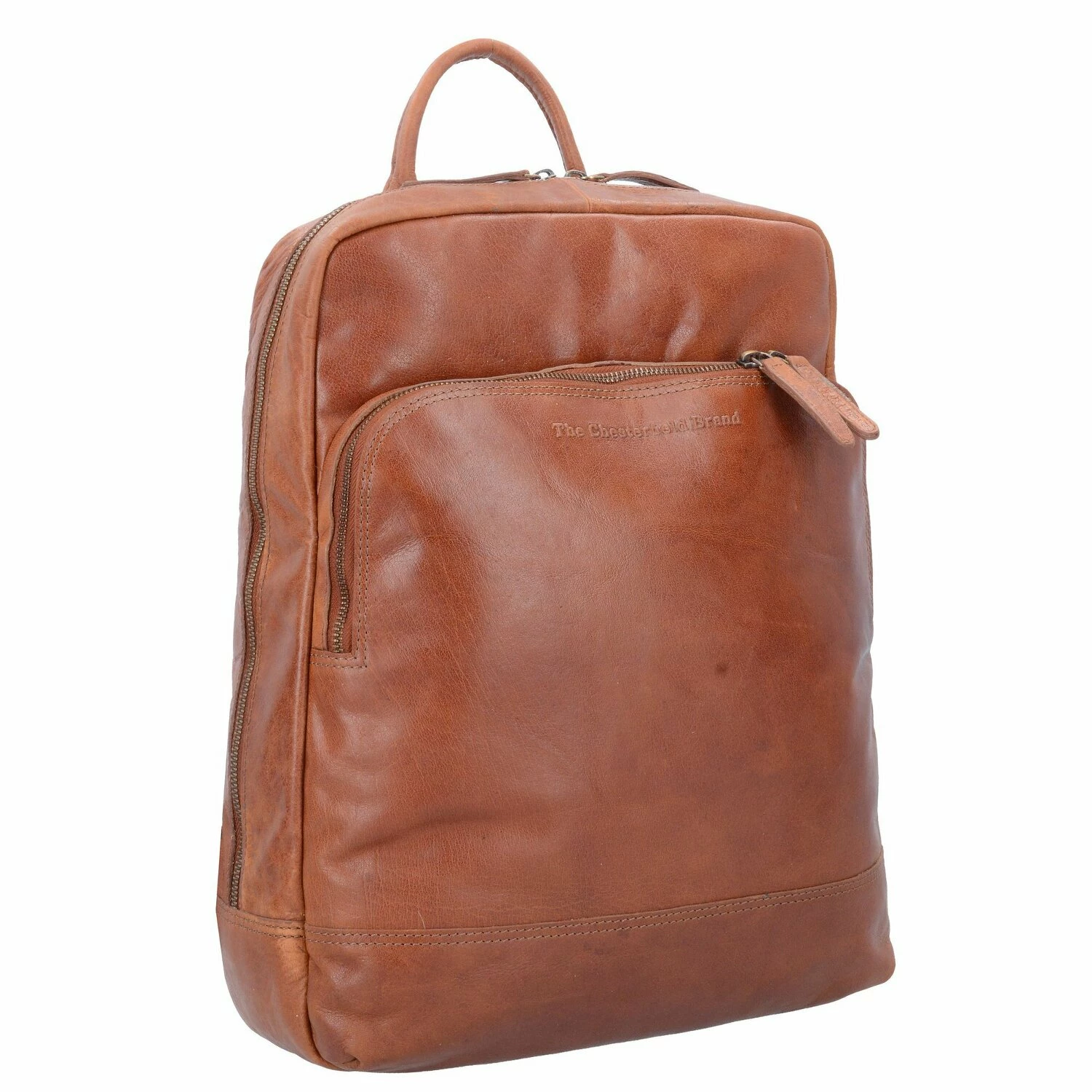 Antique Buff Mack Rucksack Leder 40 Cm Laptopfach 2 Antique Buff Mack Rucksack Leder 40 Cm Laptopfach – Bild 2