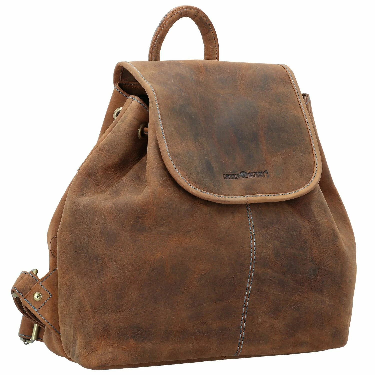 Vintage Santana City Rucksack Leder 30 Cm 2 Vintage Santana City Rucksack Leder 30 Cm – Bild 2