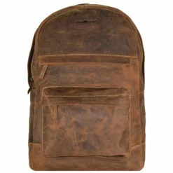 Vintage Retro Rucksack Leder 42 Cm Laptopfach