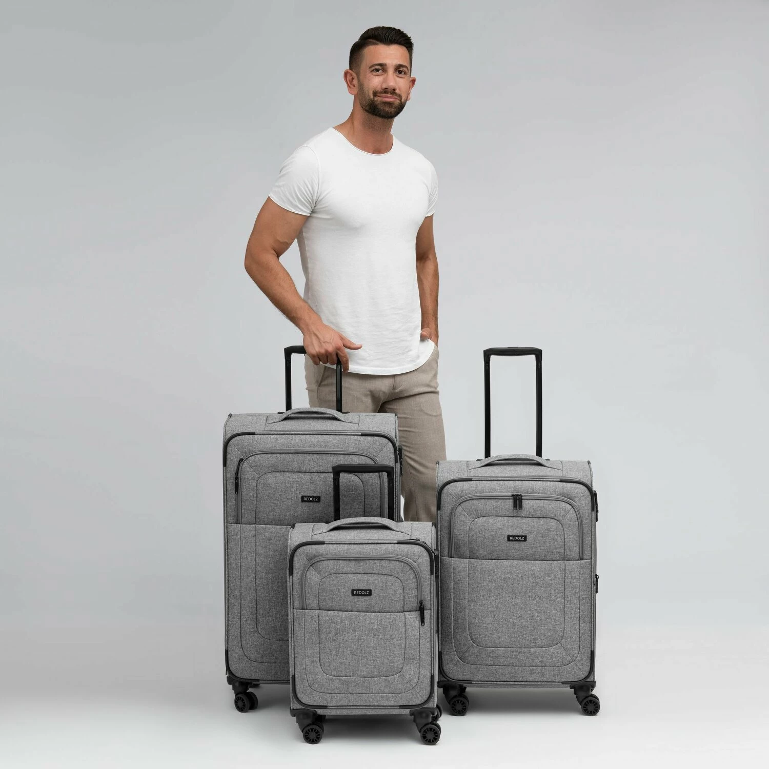 Essentials 12 THREE SET 4 Rollen Kofferset 3-teilig 2 Essentials 12 THREE SET 4 Rollen Kofferset 3-teilig – Bild 2