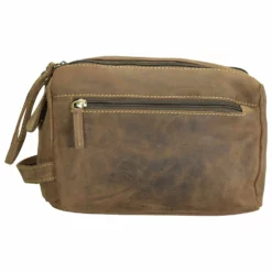 Vintage Kulturbeutel Leder 23 Cm